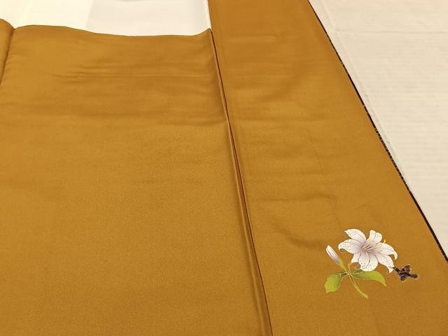 平和屋着物●本場大島紬　カタス7マルキ　扇面文　やまと誂製　正絹　逸品　AABF0309fy 平和屋着物○本場大島紬 カタス7マルキ 扇面文 やまと誂製 正絹 逸品