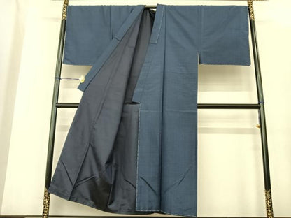 平和屋着物●男性 本場大島紬 アンサンブル 手織 格子 井田哲則作 証紙付き 正絹 逸品 未使用 AABF0314fy