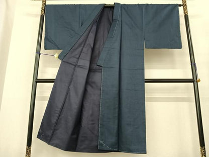 平和屋着物●男性 紬 アンサンブル 100亀甲 総詰め 正絹 逸品 未使用 AABF0315fy