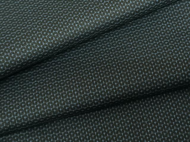 平和屋着物●男性 紬 アンサンブル 100亀甲 総詰め 正絹 逸品 未使用 AABF0315fy