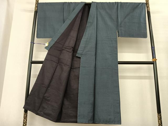 平和屋着物●男性 大島紬 アンサンブル 100亀甲 反端付き 正絹 逸品 未使用 AABF0319fy