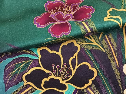 平和屋着物●豪華振袖　花蝶文　暈し染め　金彩　正絹　逸品　AABF0325fy