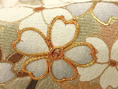 平和屋着物●訪問着　駒刺繍　枝花文　暈し染め　金銀彩　正絹　逸品　AABF0326fy