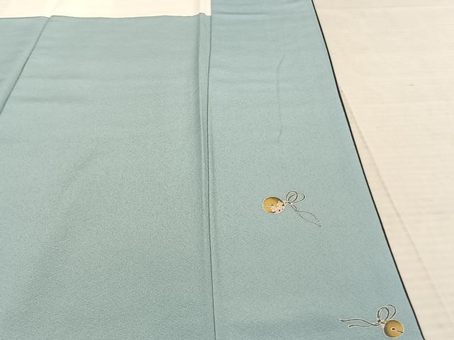 平和屋着物●訪問着　友禅　結び紐文　鈴　暈し染め　正絹　逸品　AABF0327fy