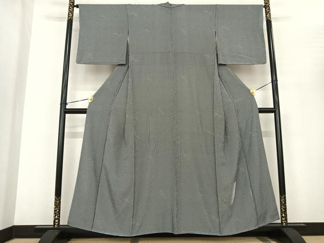 平和屋着物●上質な小紋　草花文　正絹　逸品　未使用　AABF0328fy
