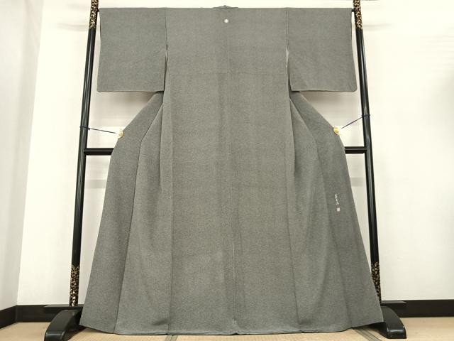 平和屋着物●江戸小紋　作家物　鮫小紋柄　草木染　正絹　逸品　AABF0331fy