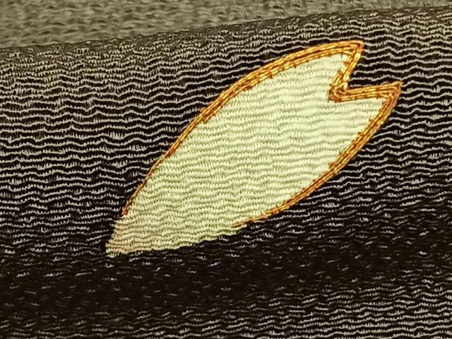 平和屋着物●訪問着　駒刺繍　舞花文　暈し染め　金彩　鬼しぼ縮緬　正絹　逸品　AABF0332fy 平和屋着物○訪問着 駒刺繍 舞花文 暈し染め 金彩 鬼しぼ