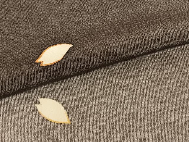 平和屋着物●訪問着　駒刺繍　舞花文　暈し染め　金彩　鬼しぼ縮緬　正絹　逸品　AABF0332fy 平和屋着物○訪問着 駒刺繍 舞花文 暈し染め 金彩 鬼しぼ