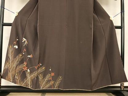 平和屋着物●訪問着　花鳥文　金彩　正絹　逸品　AABF0333fy