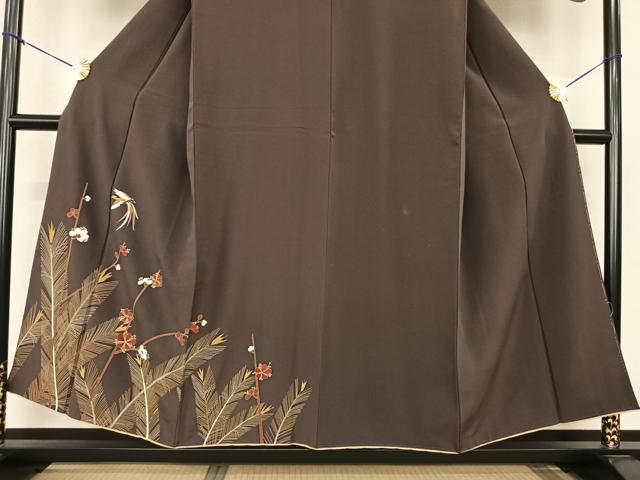 平和屋着物●訪問着　花鳥文　金彩　正絹　逸品　AABF0333fy