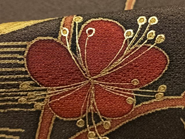 平和屋着物●訪問着　花鳥文　金彩　正絹　逸品　AABF0333fy