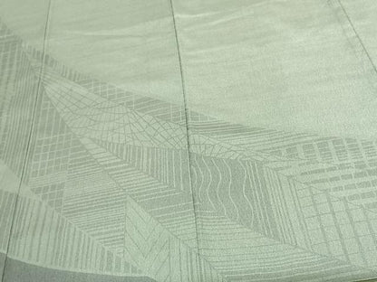 平和屋着物●本塩沢　やまだ織　幾何学文様　正絹　逸品　AABF0335fy