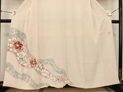 平和屋着物●十日町　名門　滝泰謹製　色留袖　絞り　辻が花　正絹　逸品　AABF0343fy