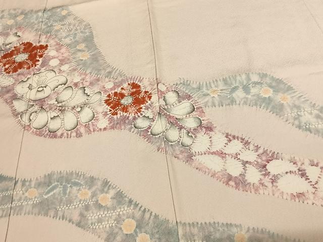 平和屋着物●十日町　名門　滝泰謹製　色留袖　絞り　辻が花　正絹　逸品　AABF0343fy