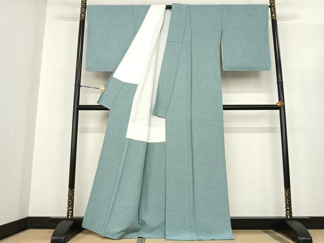 平和屋着物●本加賀友禅作家　茶谷孝志　小紋　霞文　正絹　逸品　未使用　AABF0350fy 平和屋着物○本加賀友禅作家 茶谷孝志 小紋 霞文 正絹 逸品 未