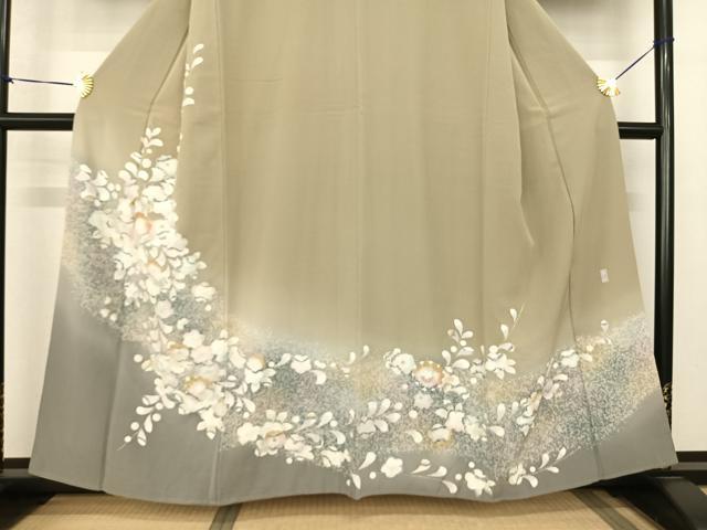 平和屋着物●訪問着　友禅　作家物　絞り　辻が花　暈し染め　金彩　正絹　逸品　AABF0351fy 平和屋着物○訪問着 友禅 作家物 絞り 辻が花 暈し染め 金彩 正絹
