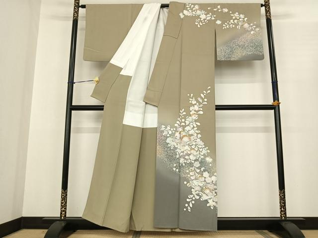 平和屋着物●訪問着　友禅　作家物　絞り　辻が花　暈し染め　金彩　正絹　逸品　AABF0351fy 平和屋着物○訪問着 友禅 作家物 絞り 辻が花 暈し染め 金彩 正絹