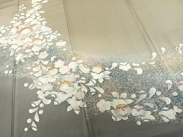 平和屋着物●訪問着　友禅　作家物　絞り　辻が花　暈し染め　金彩　正絹　逸品　AABF0351fy 平和屋着物○訪問着 友禅 作家物 絞り 辻が花 暈し染め 金彩 正絹