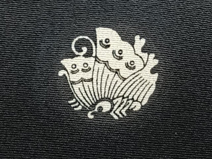 平和屋着物●本加賀友禅作家　北市秀樹　黒留袖　花鳥文　正絹　逸品　未使用　AABF0353fy