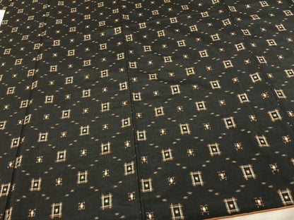 平和屋着物●上質な紬　琉球絣　正絹　逸品　AABF0364fy