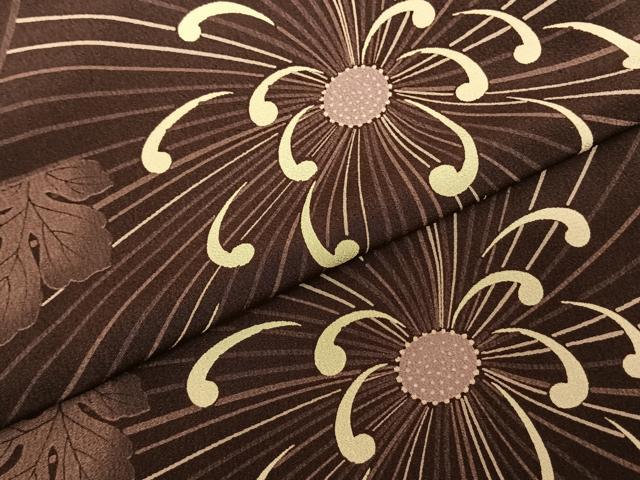 平和屋着物●夢工房　小紋　舞花文　洗える着物　AABF0366fy