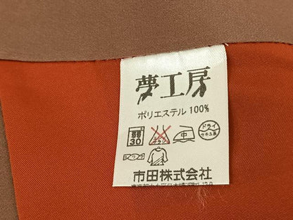 平和屋着物●夢工房　小紋　舞花文　洗える着物　AABF0366fy