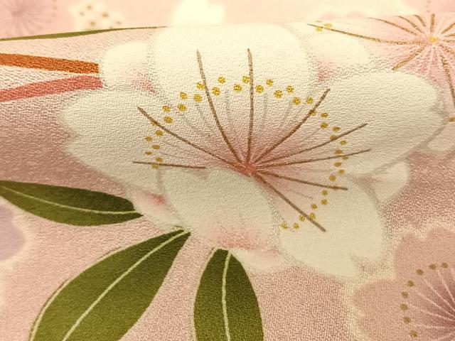 平和屋着物●豪華振袖　小槌　舞花文　暈し染め　金彩　正絹　逸品　AABF0371fy 平和屋着物○豪華振袖 小槌 舞花文 暈し染め 金彩 正絹 逸品 AABF0371fy