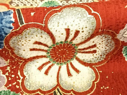 平和屋着物●豪華振袖　辻が花　金彩　正絹　逸品　AABF0376fy