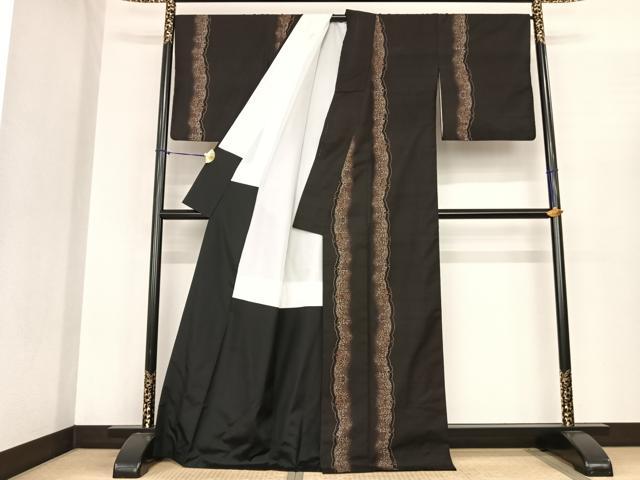 平和屋着物●本場大島紬 カタス9マルキ 花間道 地空き 正絹 逸品 AABF0388fy