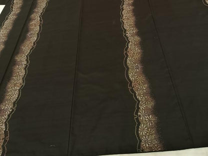 平和屋着物●本場大島紬 カタス9マルキ 花間道 地空き 正絹 逸品 AABF0388fy