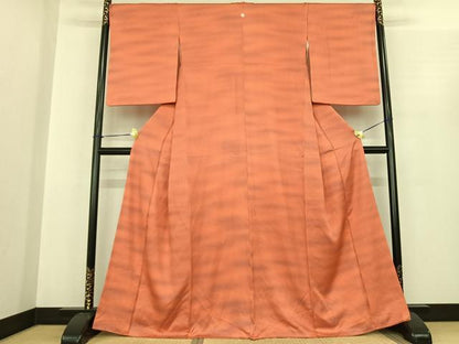 平和屋着物●上質な小紋 霞文 正絹 逸品 AABF0389fy