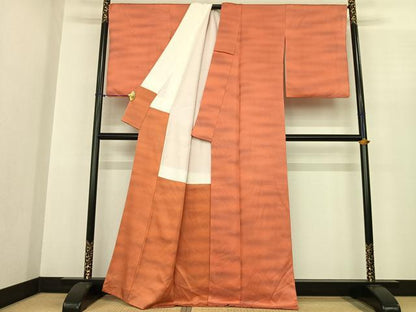 平和屋着物●上質な小紋 霞文 正絹 逸品 AABF0389fy