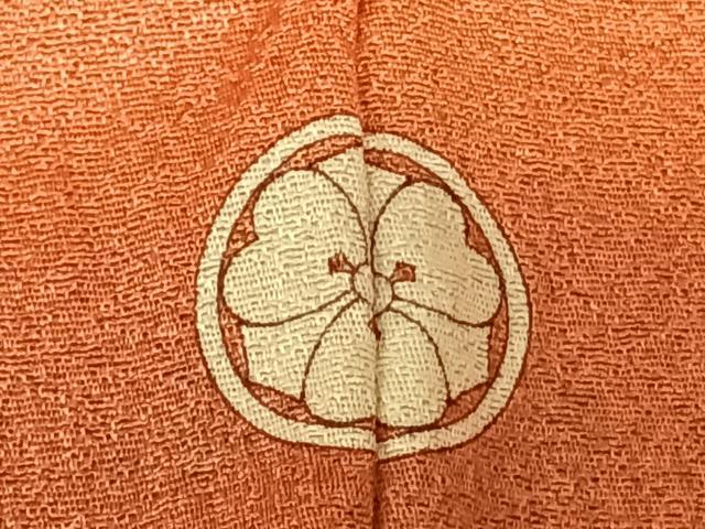 平和屋着物●上質な小紋 霞文 正絹 逸品 AABF0389fy