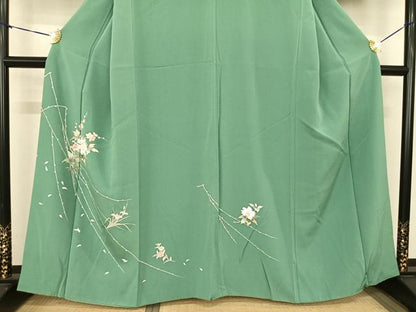 平和屋着物●訪問着 枝花文 正絹 逸品 AABF0391fy