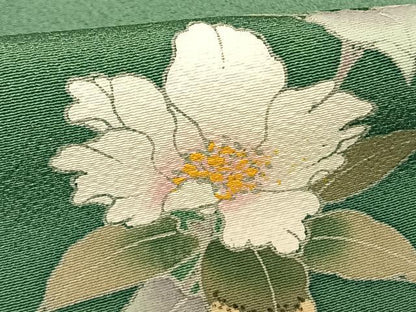 平和屋着物●訪問着 枝花文 正絹 逸品 AABF0391fy