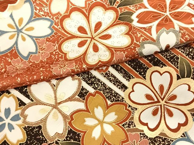 平和屋着物●豪華振袖 舞花文 暈し染め 金彩 鈴乃屋扱い 正絹 逸品 AABF0395fy