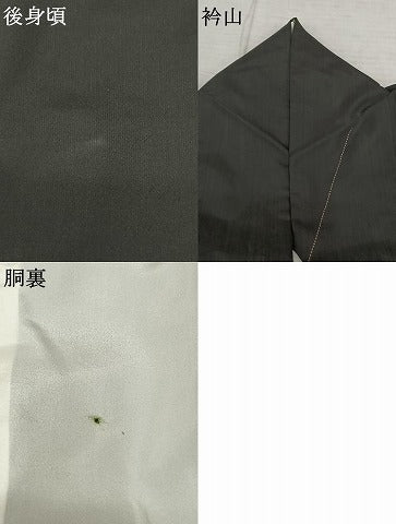 平和屋着物●本場大島紬 総刺繍 勝虫 黒地 正絹 逸品 AABF0396fy