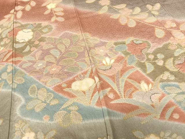 平和屋着物●訪問着　絞り　辻が花　暈し染め　正絹　逸品　AABF0398fy 平和屋着物○訪問着 絞り 辻が花 暈し染め 正絹 逸品 AABF0398fy