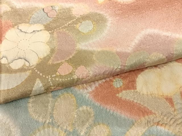 平和屋着物●訪問着　絞り　辻が花　暈し染め　正絹　逸品　AABF0398fy 平和屋着物○訪問着 絞り 辻が花 暈し染め 正絹 逸品 AABF0398fy