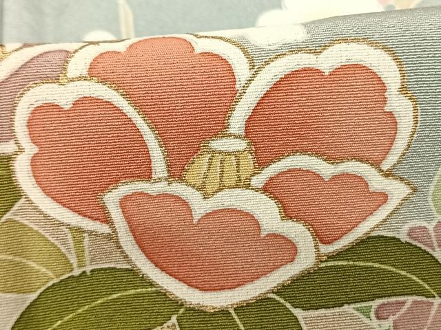 平和屋着物●訪問着　草花文　暈し染め　金彩　正絹　逸品　AABF0401fy 平和屋着物○訪問着 草花文 暈し染め 金彩 正絹 逸品 AABF0401fy