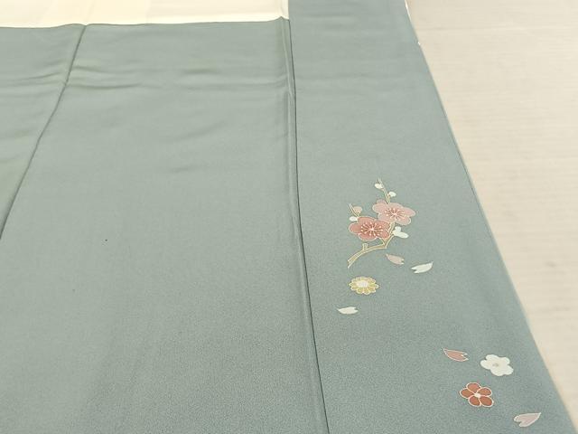 平和屋着物●訪問着　草花文　暈し染め　金彩　正絹　逸品　AABF0401fy