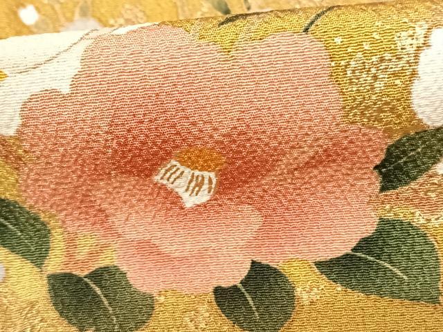 平和屋着物●豪華振袖　御所車花文　暈し染め　金彩　正絹　逸品　AABF0403fy