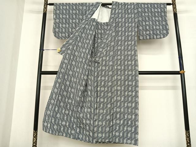 平和屋着物●久留米絣　幾何学花文　綿　逸品　AABF0408fy 平和屋着物○久留米絣 幾何学花文 綿 逸品 AABF0408fy
