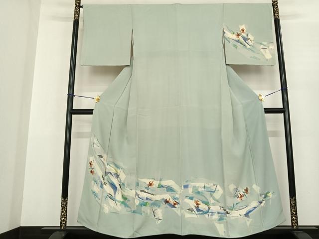 平和屋着物●訪問着　蟹　暈し染め　正絹　逸品　AABF0409fy 平和屋着物○訪問着 蟹 暈し染め 正絹 逸品 AABF0409fy
