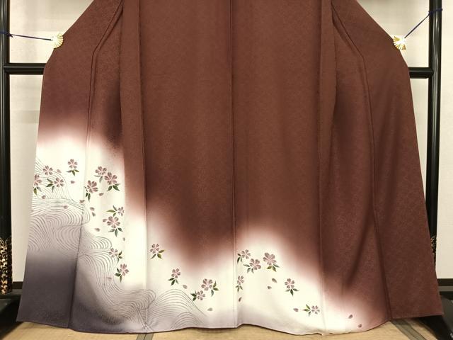 平和屋着物●訪問着　手描き　舞花文　暈し染め　金彩　さが美扱い　正絹　逸品　未使用　AABF0411fy