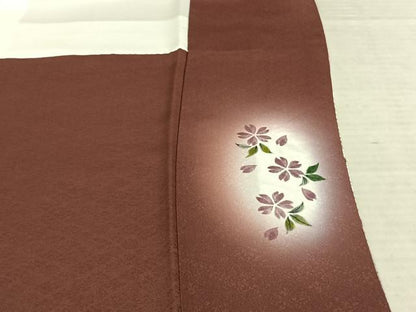 平和屋着物●訪問着　手描き　舞花文　暈し染め　金彩　さが美扱い　正絹　逸品　未使用　AABF0411fy