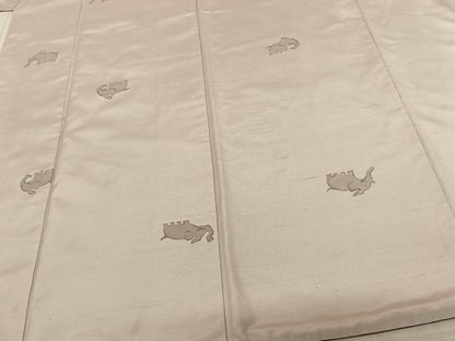 平和屋着物●上質な紬　象　ロング丈　正絹　逸品　AABF0416fy