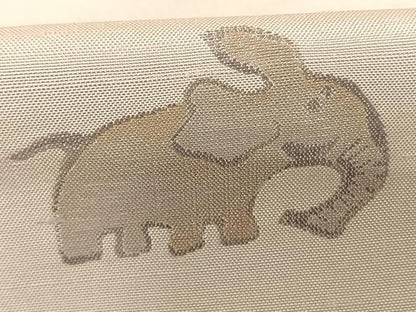 平和屋着物●上質な紬　象　ロング丈　正絹　逸品　AABF0416fy