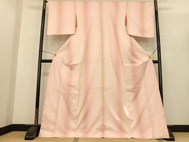 平和屋着物●上質な紬 間道 ロング丈 正絹 逸品 AABF0434fy