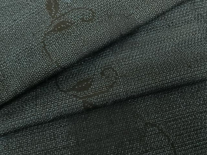 平和屋着物●上質な紬　100亀甲　雪輪唐草文　正絹　逸品　AABF0435fy